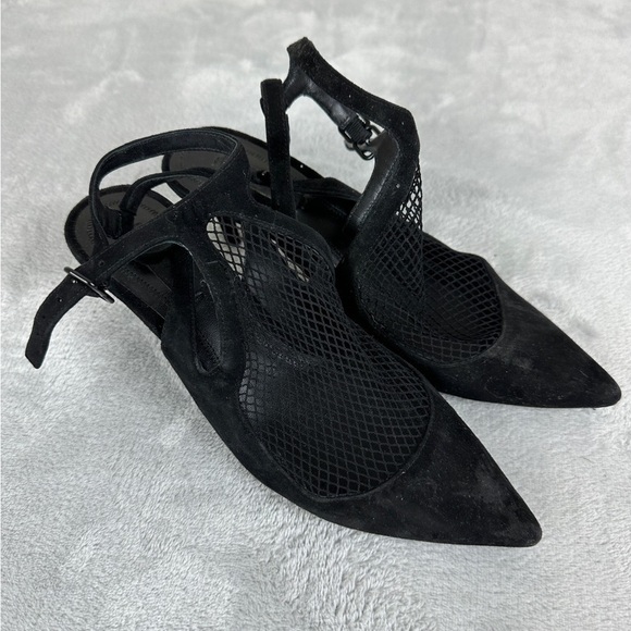 Alexander Wang Black Pumps Suede Heels Women’s Size 36 EU - Picture 1 of 11